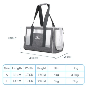 Breathable Cat Carrier Bag Cat Transporter Bag Portable Handbag Backpack Pet Carrier for Cat Dog Puppy Single Shoulder Bags 5