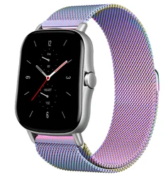 Magnetic Metal Mesh Smartwatch Bracelet Strap for 20mm (Colorful)