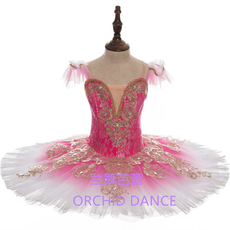 

Suger Color High Quality Professional Custom Size Adult Girls Pink Bird Ballet Tutu Costumes