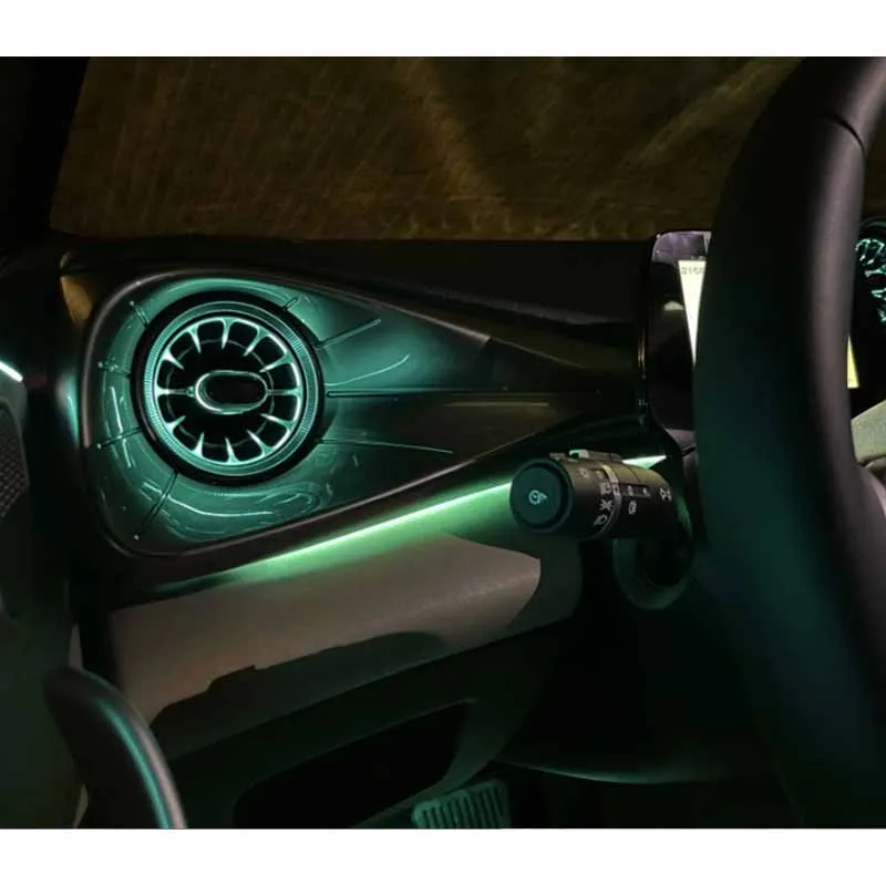 Byd Dolphin 2022 자동차 주변 조명, 범용 LED 인테리어 히든 스트립 램프, 풀 컬러 스트리머