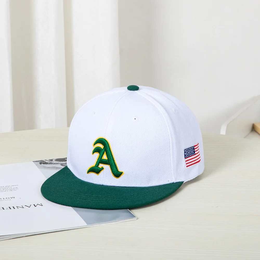 Fashion Hip-Hop Blondie Embroidery Flat Brim Hat – Adjustable Baseball Cap