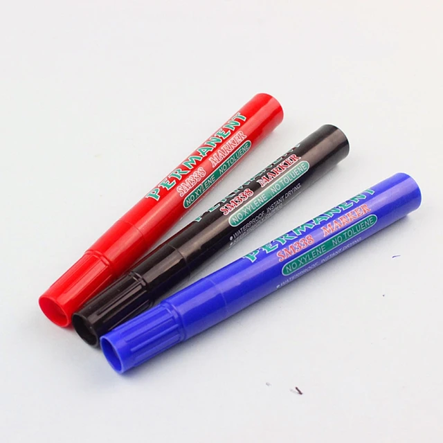 Multi-purpose Thick Black Markers Black Permanent Markers Works On Plastic  Wood Stone Metal Glass For Doodling Marking - Paint Markers - AliExpress