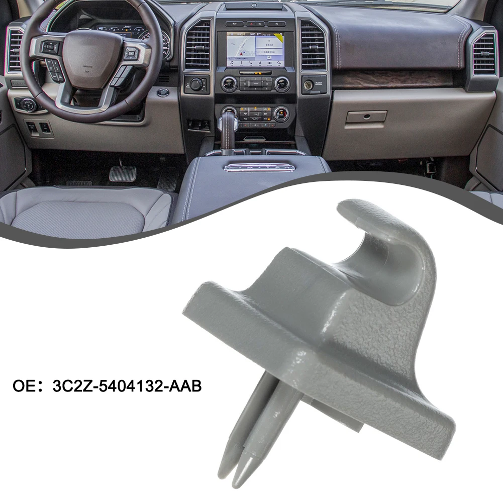 For Ford E150 E250 E350 2008-2014 Econoline Van Grey Sun Visor Clip Retainer Gray Sun Visor Clip Retainer Accessory car sun visor inside left gray for hyundai i30 i30cw 2008 2011 852012l020tx 85201 2l020tx