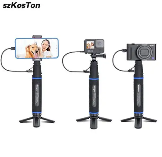 

Charging Selfie Stick 10000Mah Power Bank Universal for Gopro 12 11 10 9 8 Insta360 X3 Action Sports Camera for Smart Phone