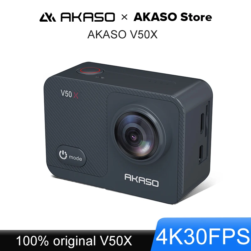 AKASO V50X Native 4K30fps WiFi Action Camera with EIS Touch Screen