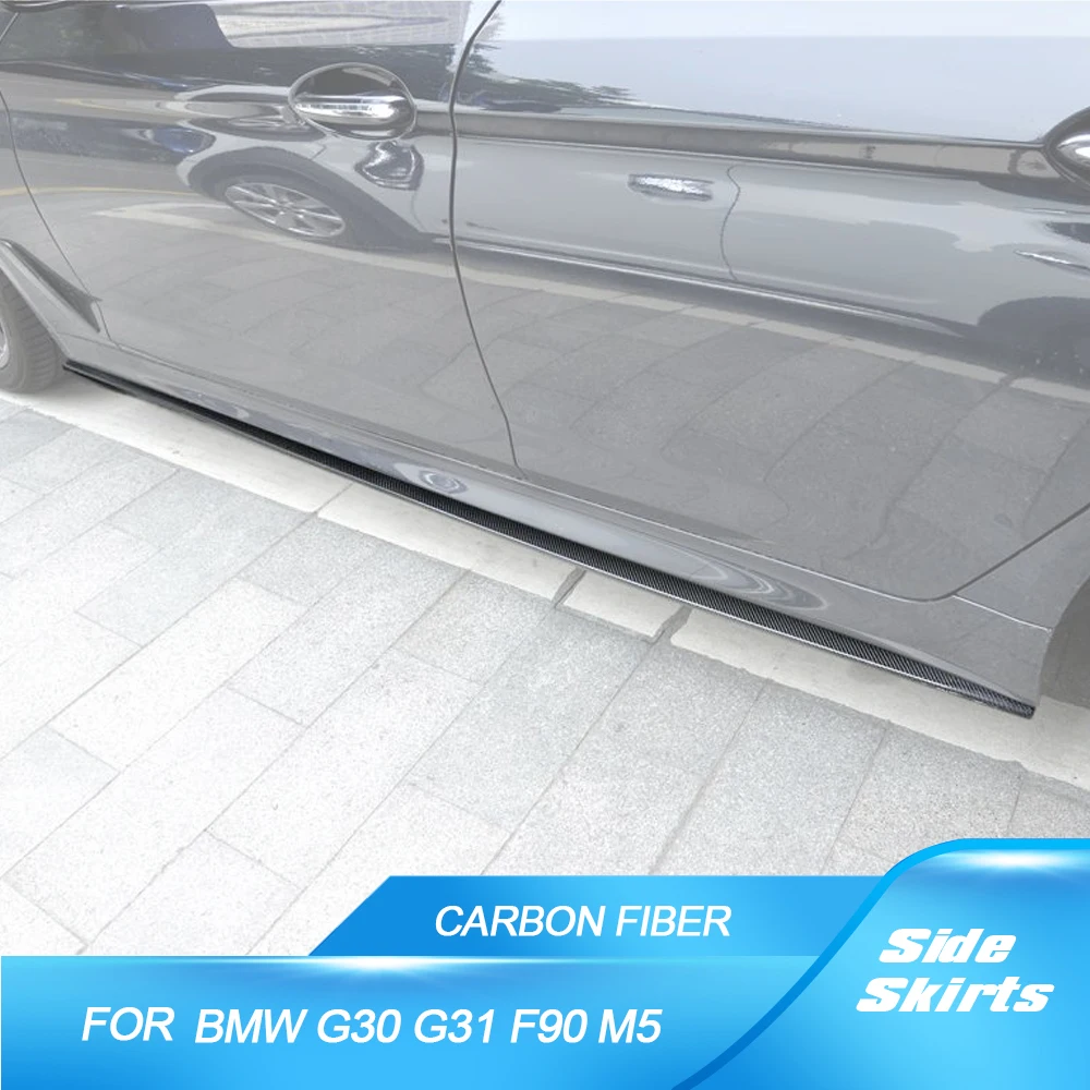Car Side Skirts Body Apron Lip for BMW 5 Series G30 G31 M Sport Sedan 4