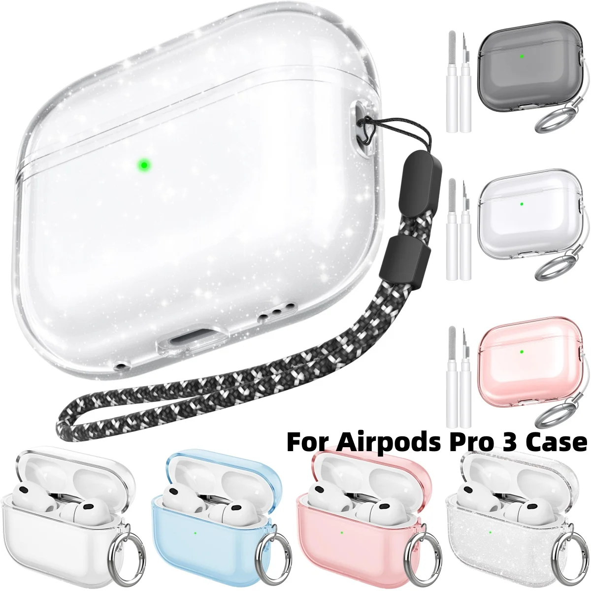 Sparkling Glitter Clear Case - Protective Soft TPU Cover