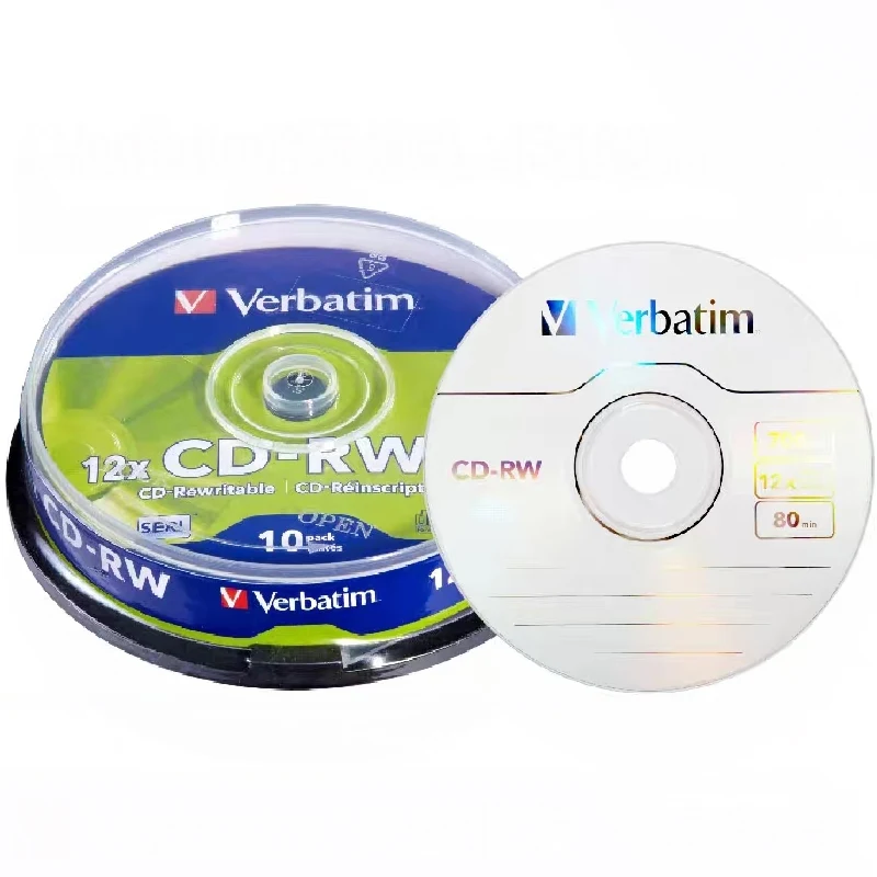 Wholesale 5 Discs Grade A+ Green/Red Blank CD-RW Disc