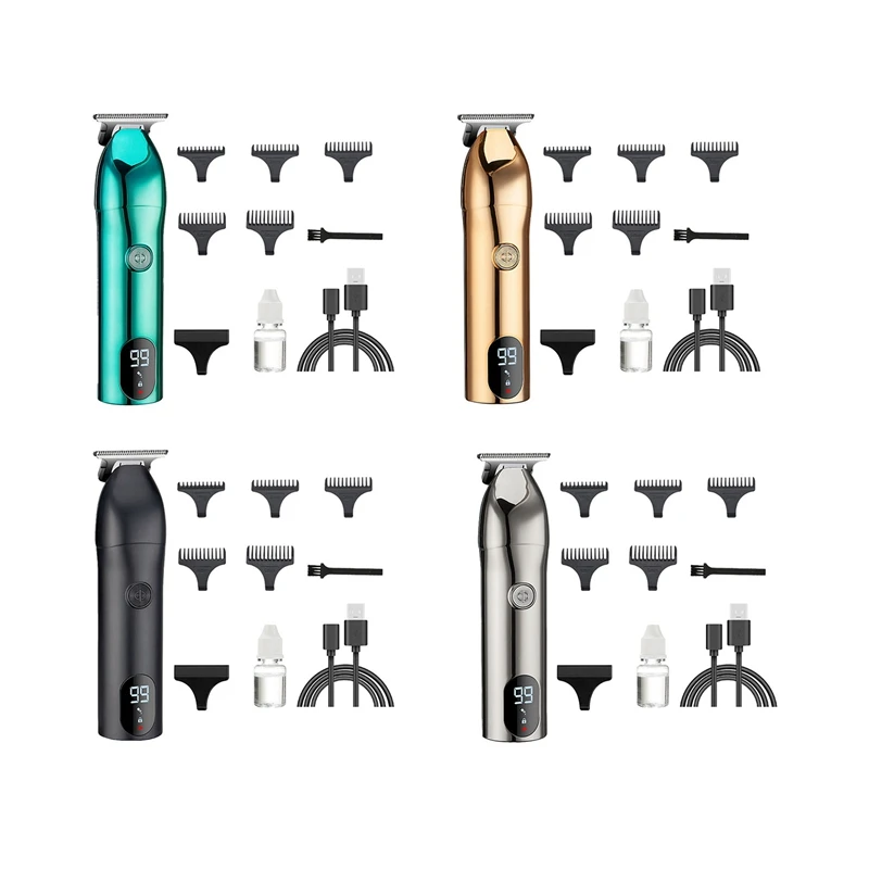 

Мужские машинки для стрижки волос, электрический триммер для бороды, профессиональная машинка для стрижки волос для мужчин, уход за волосами, цифровой дисплей
