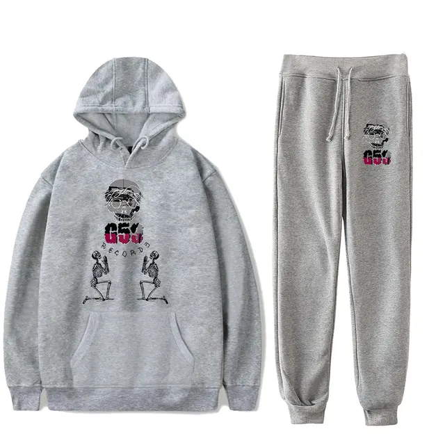 SuicideboyS Grey 59 Skull logo Rapper PULLOVER HOODIE PANTS 3