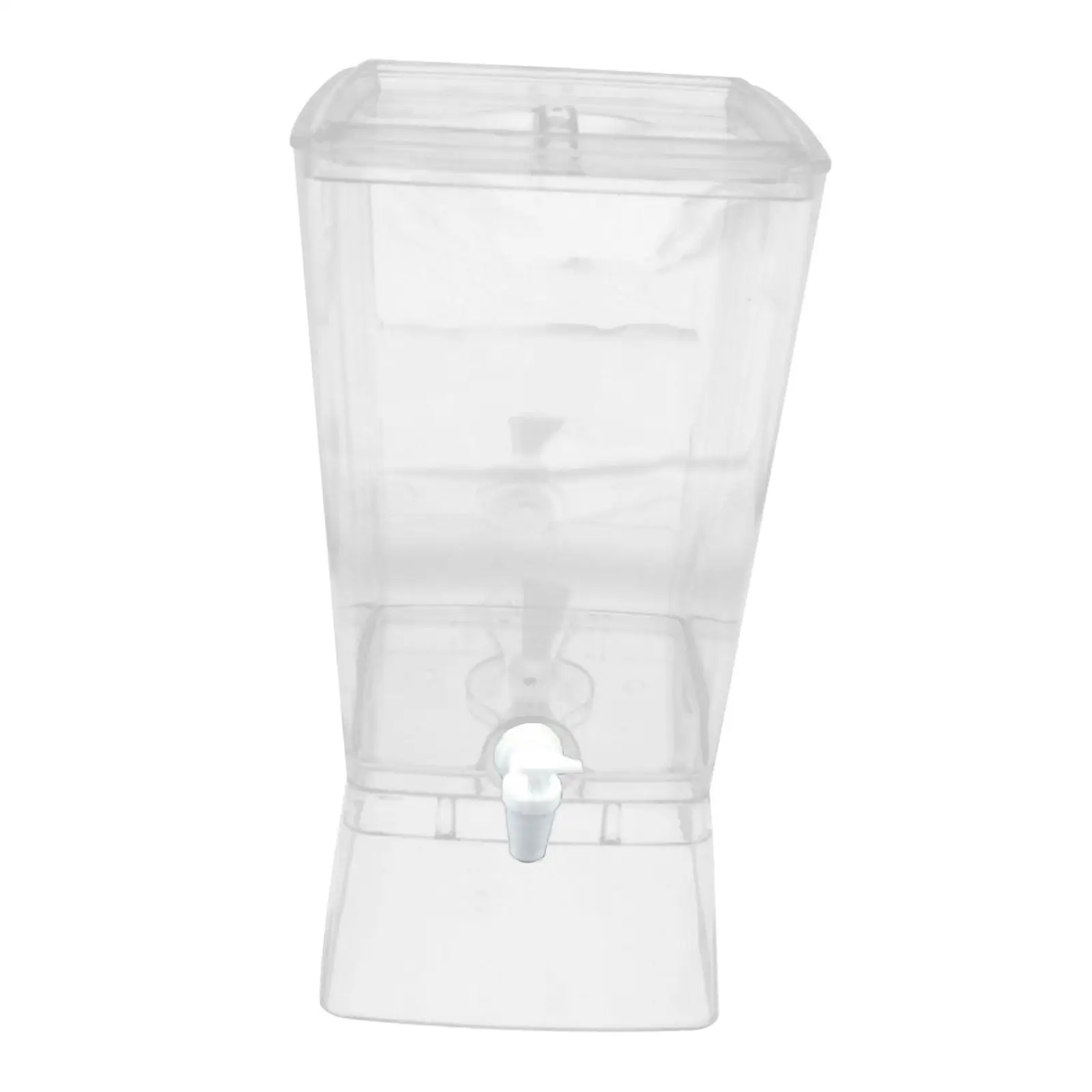 Beverage Dispenser Multifunctional with Spigot 10L Sturdy Clear Cold Drink Container for Refrigerator Wedding Bar Indoor Camping