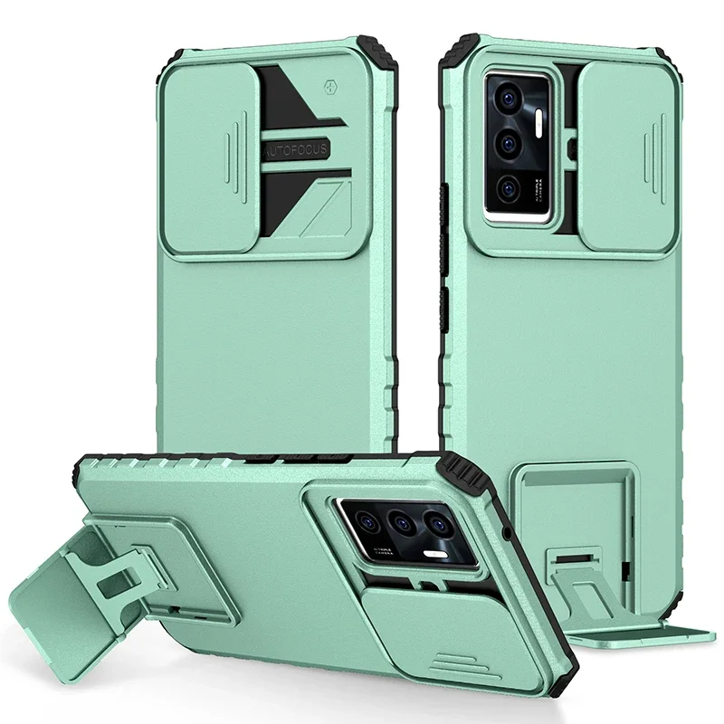 Reinforced Slide Armor Phone Case with Push Window Bracket