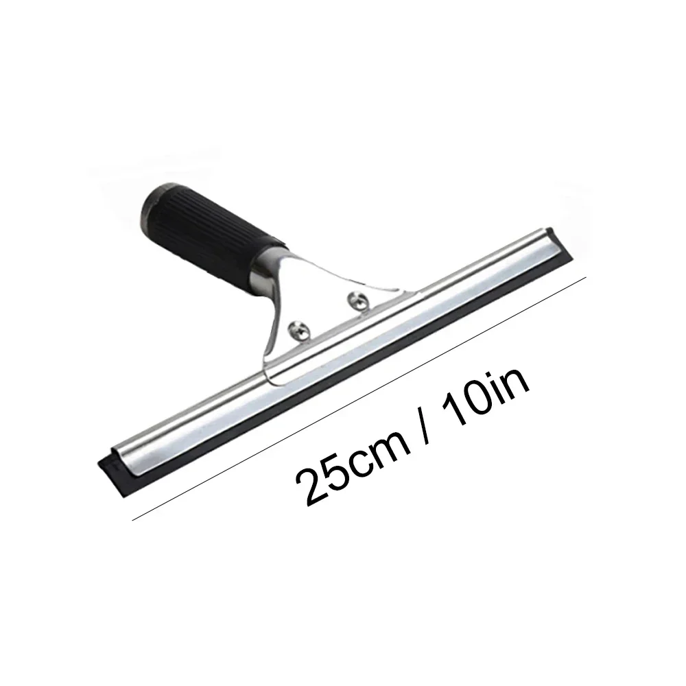Glass Cleaning Squeegee with Rubber Blade - Versatile Window and Surface Wiper