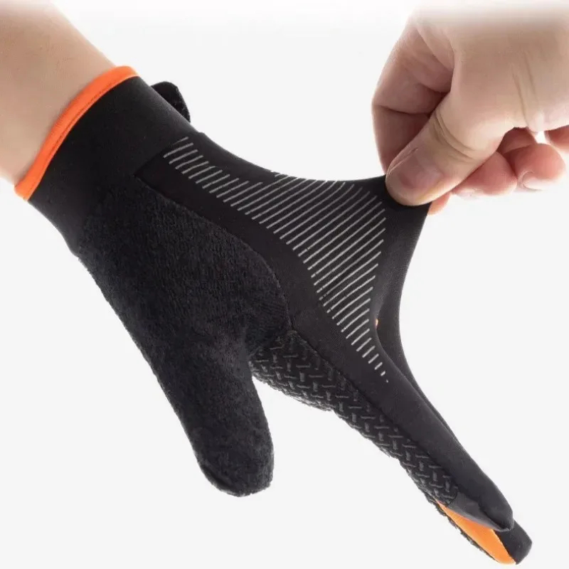 Cycling Gloves Sports Gloves Cycling Ice Silk Gloves Women Men Full Finger Outdoor Sports Running Gym Exercise Thin Breathable Touch Screen Mountaineering