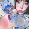Matte Shimmer Color Changing Blush Cream Transparent Crystal Peach Pink Rouge Cheek Naturally Brightening Contour Blusher Makeup 2