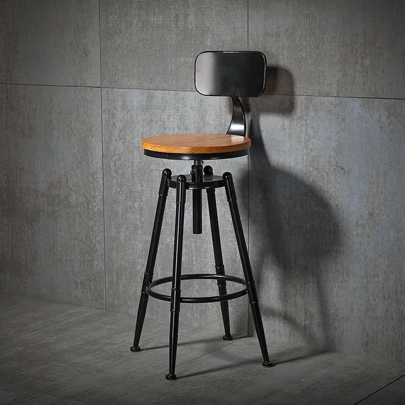 

EE1060Industrial style adjustable high chair leisure tea shop high stool