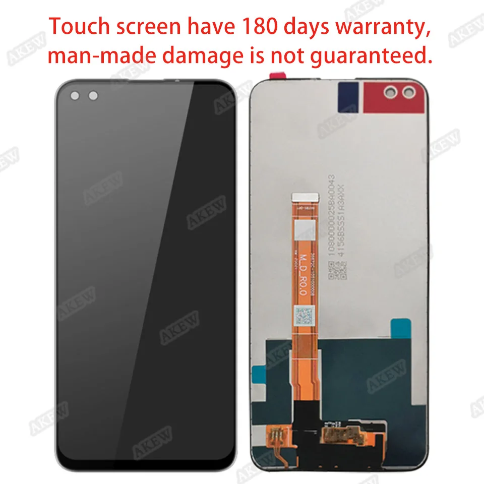 Oppo Realme X3 용 오리지널 LCD 디스플레이, 슈퍼 줌 터치 스크린, RMX2142 RMX2081 RMX2086 디지타이저 어셈블리 교체, 6.6 인치