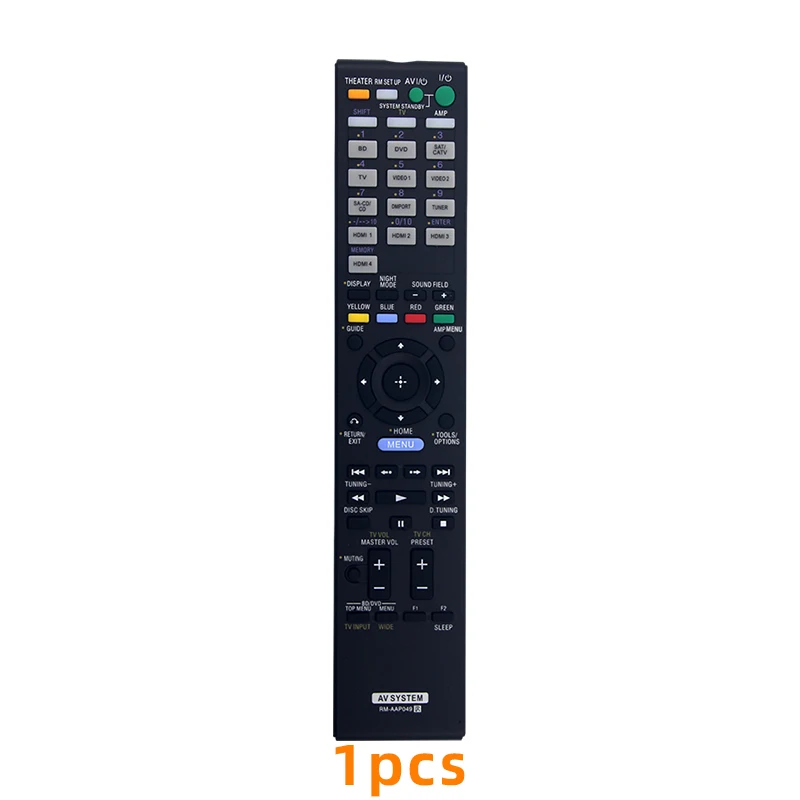 Replacement Remote Control For Sony AV System - Compatible With STR-DA2400ES, STR-DN1010 & More Models
