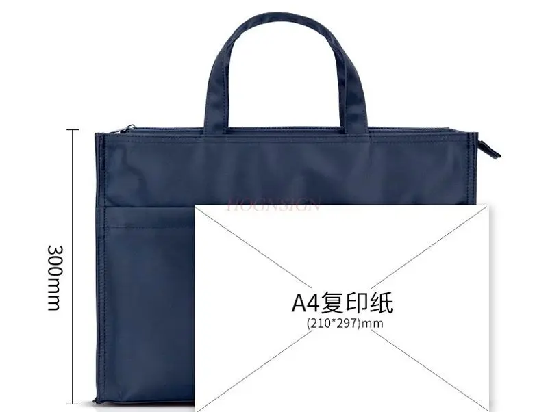 1pcs 서류 가방 캔버스 토트 백 파일 가방 핸들 체인 가방 파일 가방 방수 핸드백 옥스포드 천 문서 가방