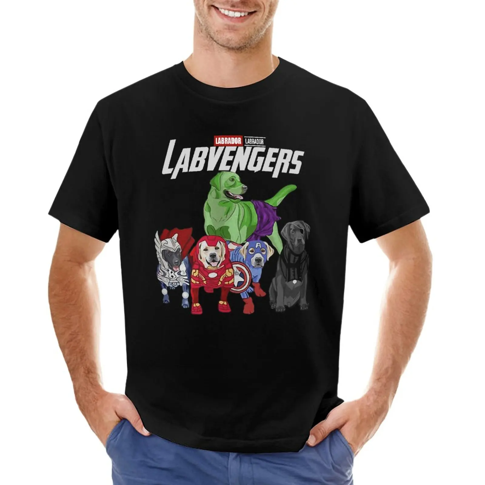 

Labrador Labvengers shirt Designer T-Shirt for a boy Anime t-shirt mens t shirts casual stylish
