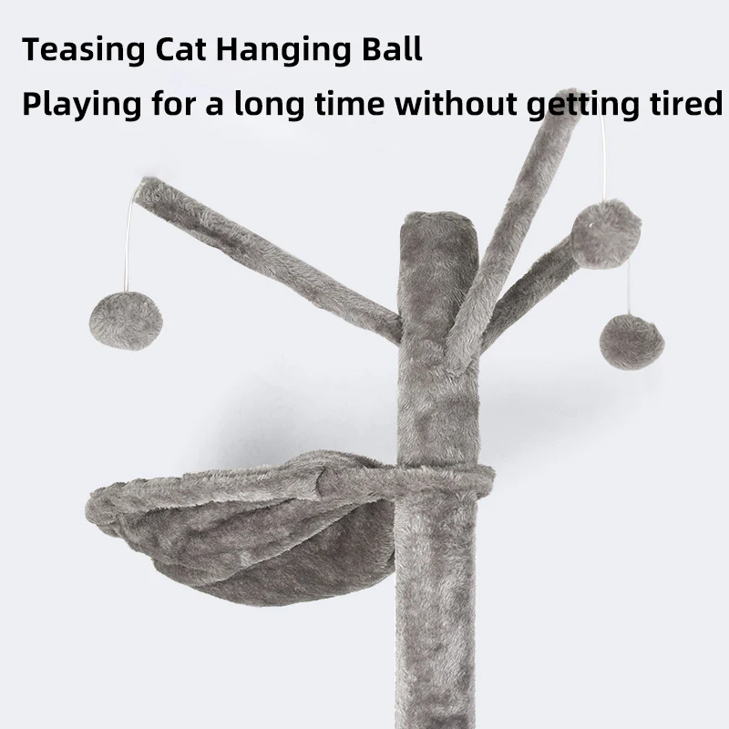 High Quality Cat Tree Design Wood Cat Tower And Scratcher Indoor Multi-Level Condo Pet House