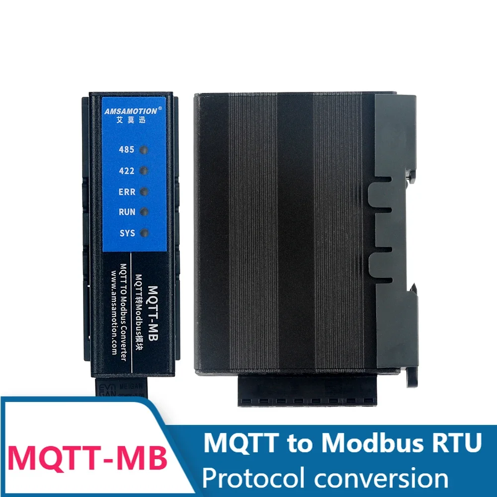 

Amsamotion IOT Module MQTT to Modbus RTU TCP Protocol Converter Bus MQTT-MB RJ45 Ethernet Port RS485 RS422 Serial