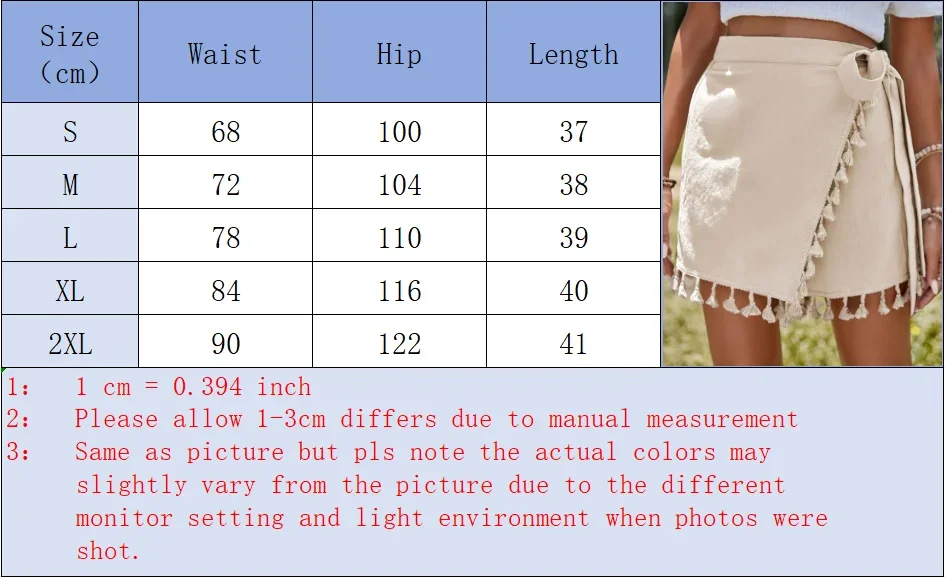 Beige Shorts für Damen mit ausgefranstem Saum und seitlichem Knoten, ideal für Sommerfestivals, Strandspaziergänge, trendige lässige Looks – Detail 1