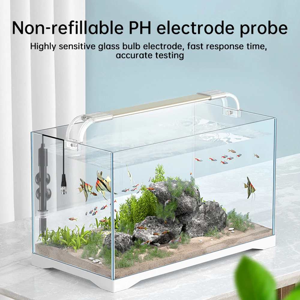 PH Electrode Probe BNC Connector PH Tester Controller Meter Sensor Refillable / Non-fillable Electrode Probe For Aquarium