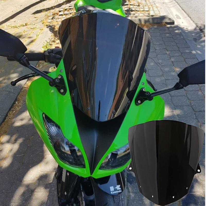 Zx6r Windscreen Double Bubble Windshield For Kawasaki Ninja ZX-25R