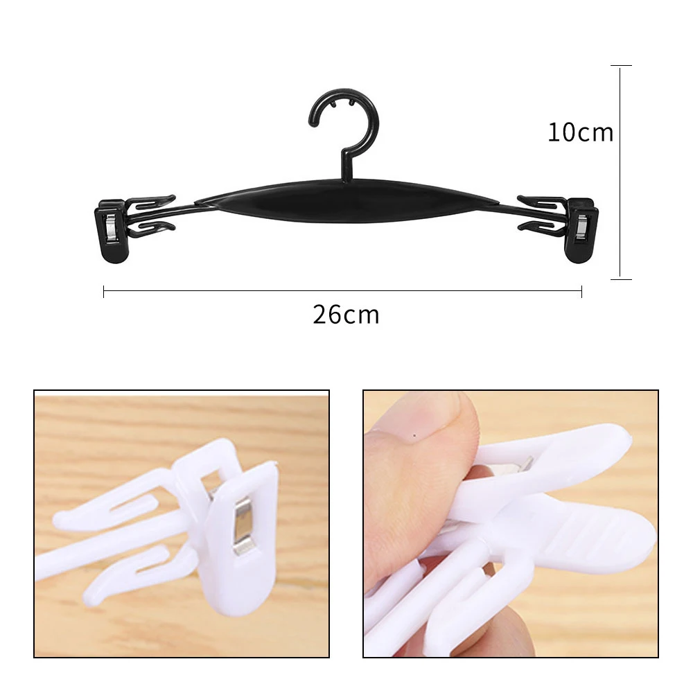 20Pcs/Lot Plastic Underwear Hanger Plastic Sexy Lingerie Tank Top Hanger Bra Sleepwear Display Plastic Hangers 3