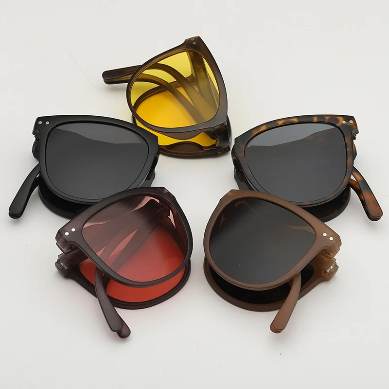 UV400 Anti-Ultraviolett-Sonnenschutz-Sonnenbrille für Herren, praktische Sonnenbrille mit ovalem Rahmen, faltbare Sonnenbrille, Damen-Polarisatoren – Detail 14