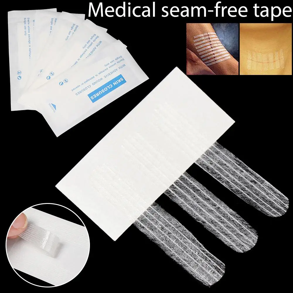 

1 Bag Outrdoor Safety Survival Tool Camping Emergency Surgery Postpartum Beauty Tape Skin Wound Strip Seam-free Sticker