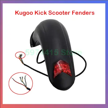 10in Scooter Elettrico Anteriore Pneumatico Guard Posteriore Pneumatico Anteriore Posteriore Paraspruzzi Set Parafanghi per Kugoo M4 Kick Scooter