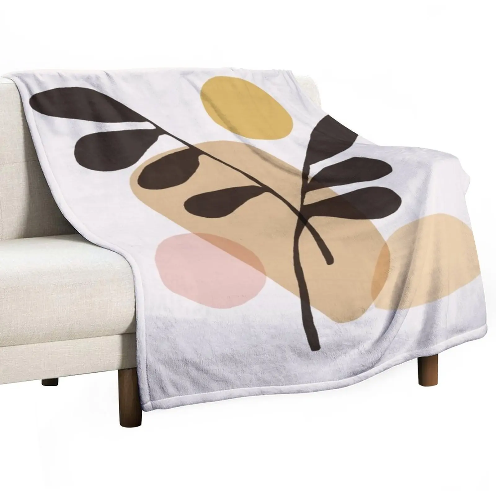 

Abstraction_Bohemian_PLANTS_SUN_ART Throw Blanket blankets and blankets manga Nap Blanket
