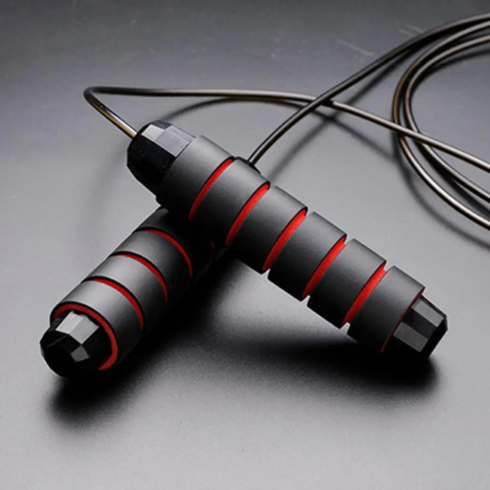 

Wearable Speed Rope Comfortable Grip Easy to Carry Anti-slip Handle Skipping Rope Weighted Jump Rope Bearing Jump Rope
