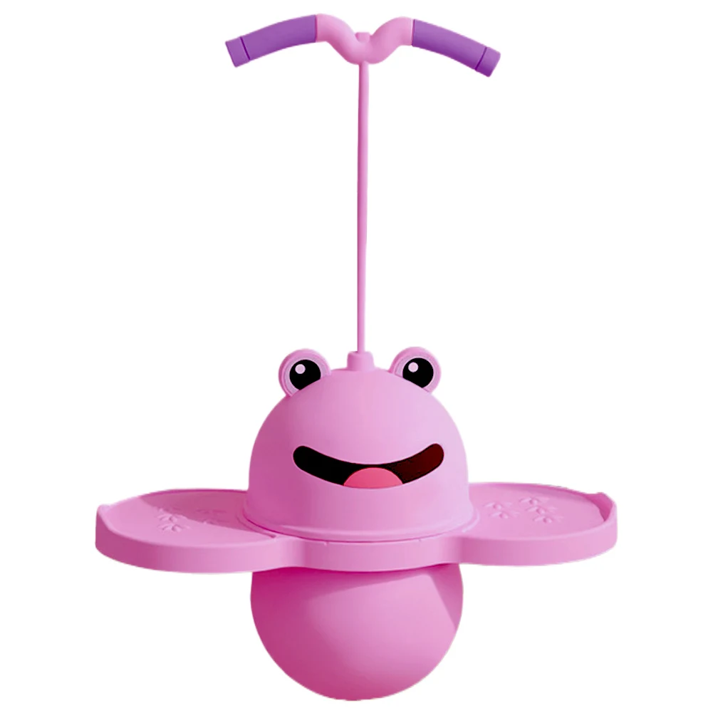 Frog Shape Cartoon Hop Ball Safe and Fun Children Bouncing Ball for Balance Training Pogo Ball with Handle for Kids and Adults 5