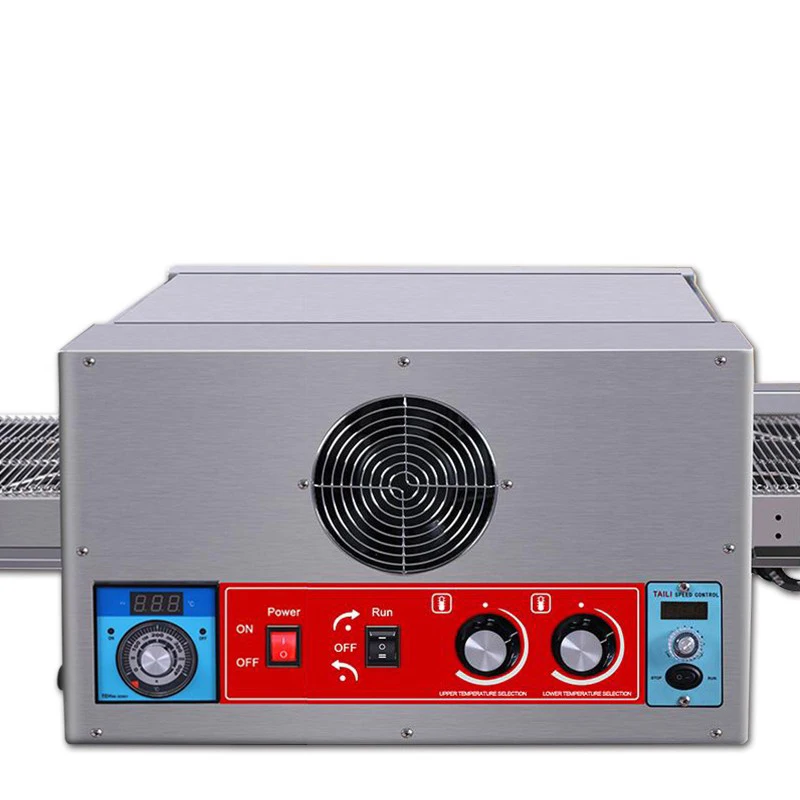 Electric Conveyor Pizza Oven Commercial 12 Inch Pizza Stove Oven Large Dispenser Cake Bread Pizza Making Machine 4