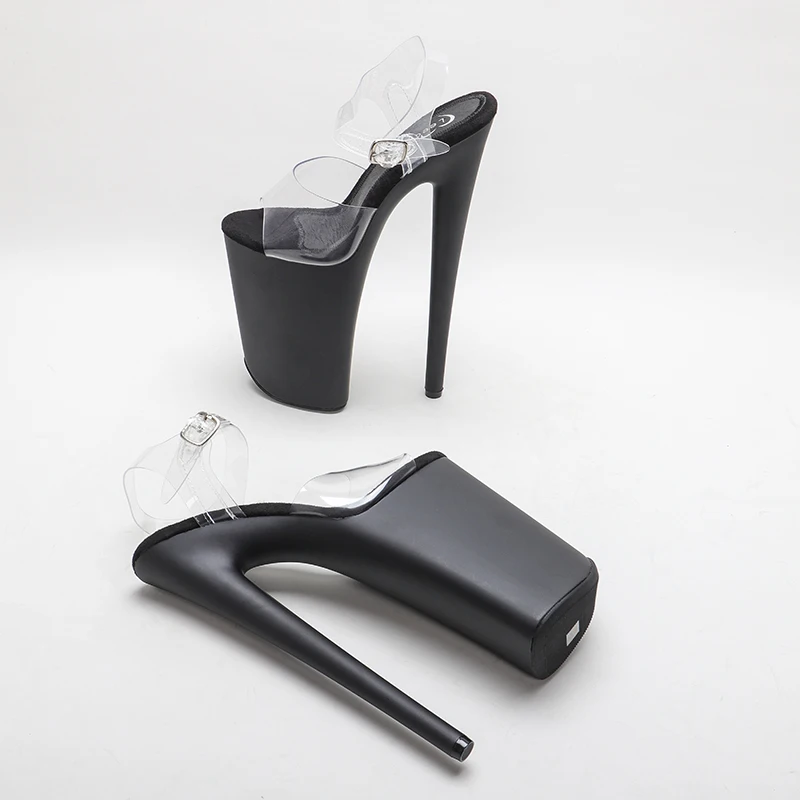 Leecabe-zapatos de plataforma negros de pulgadas, Sandalias de