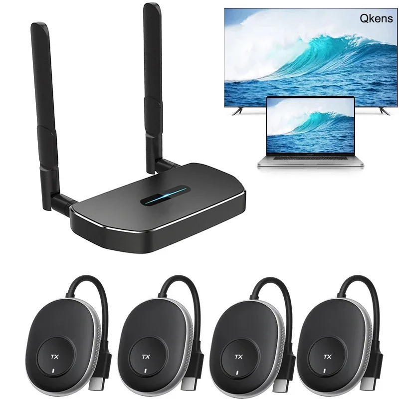 Multi A Uno Switch Wireless Hdmi Extender Trasmettitore Video E Ricevitore Adattatore Display Per Fotocamera Ps4 Laptop Pc To Tv Monitor