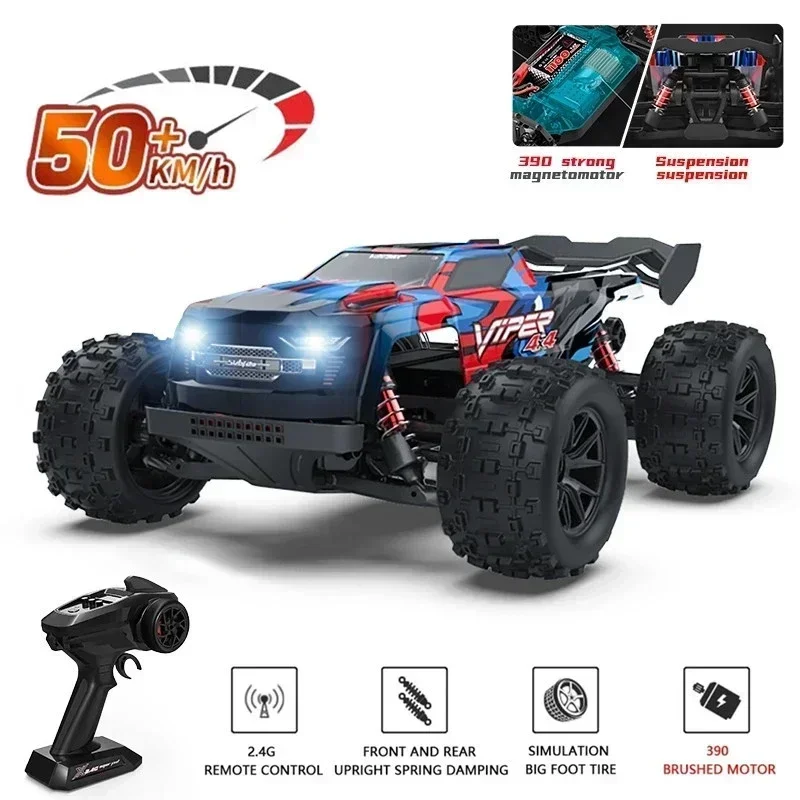

1:16 50KM/H RC Car 4WD Off-Road Vehicle 2.4G Electric High Speed Drift Monster Truck Toys For Kids S909 S910 VS Wltoys 144001