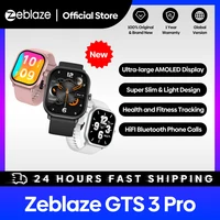 New Zeblaze GTS 3 Pro Voice Calling Smart Watch Ultra-big HD AMOLED Screen Health and Fitness Tracking Smartwatch for Men Women