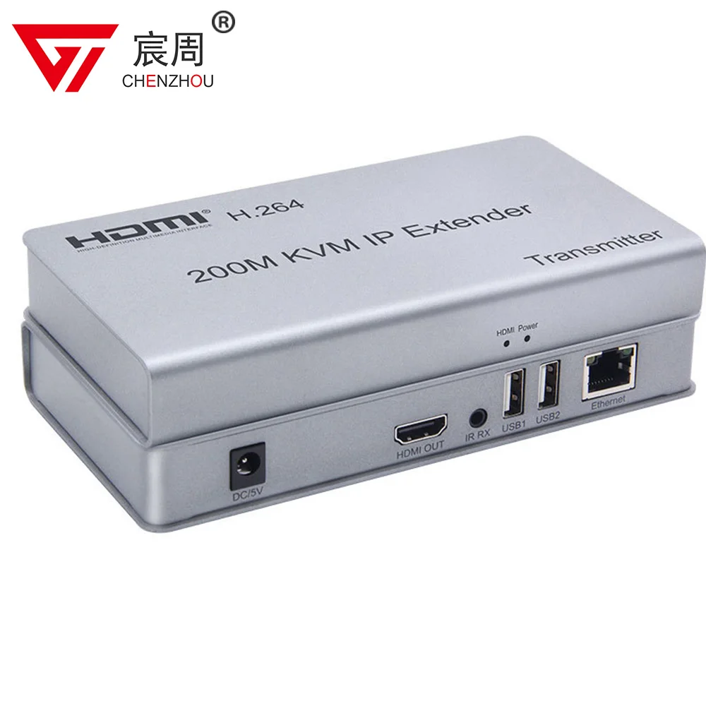 

200m HDMI KVM IP Extender Over RJ45 Ethernet Cat5e Cat6 Cable Network Splitter Transmitter Receiver Support USB Mouse Keyboard