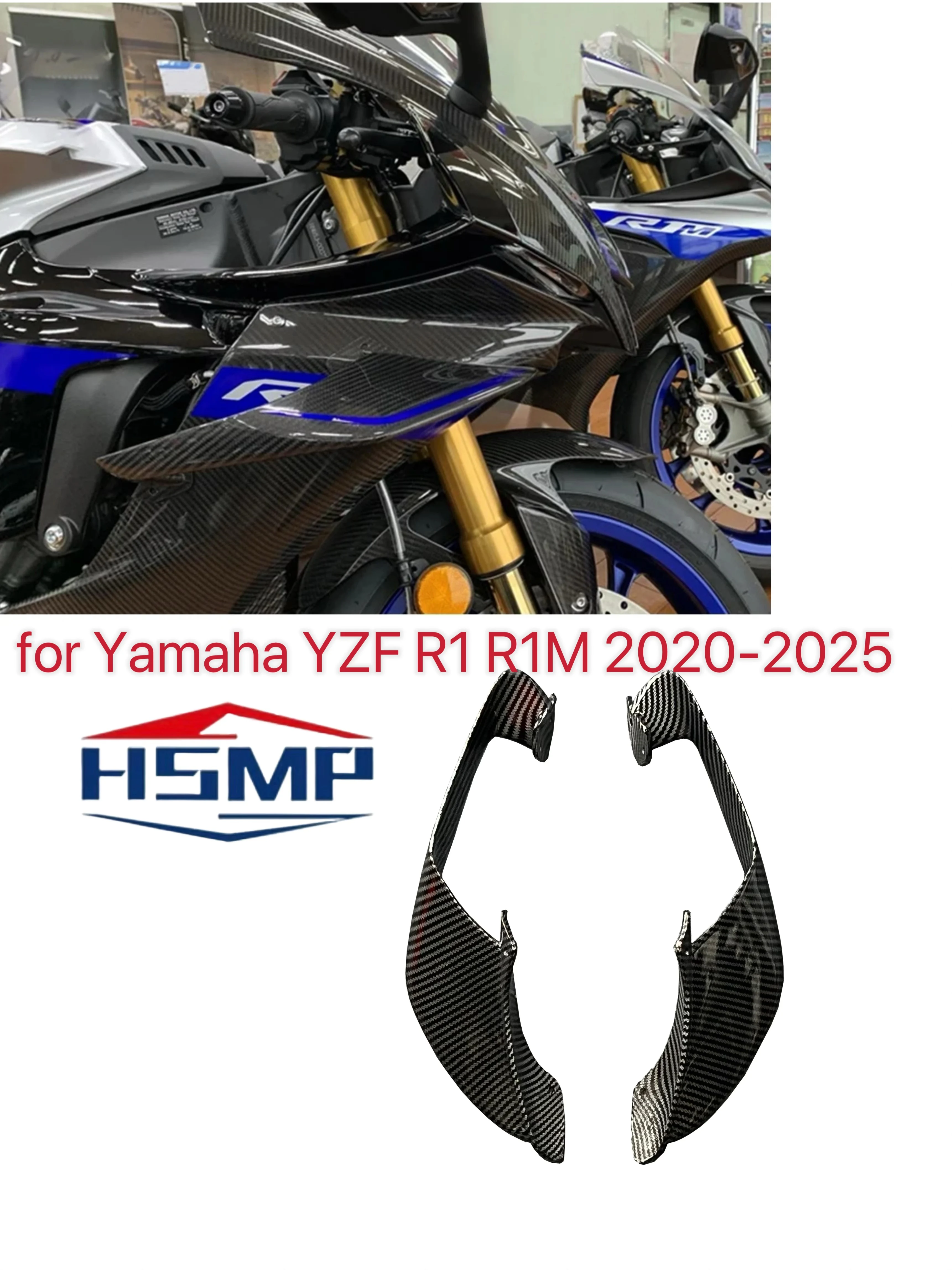 Para yamaha r1 r1m 2020-2025 winglets laterais dianteiros moto ...