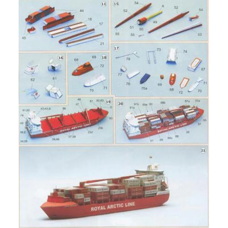 Kit maquette bateau RC papier Mary Arctic 33cm - Modèle à construire