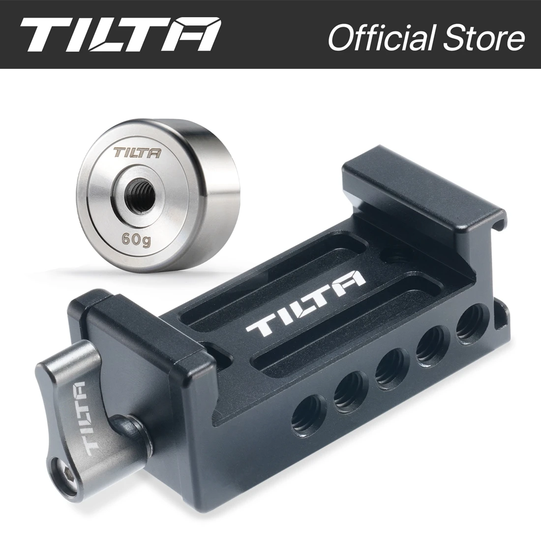 

TILTA TGA-BCA Quick Release Baseplate Counterweight Adapter Counterweight with DJI Ronin RS2 RS3 pro RSC2 RS3