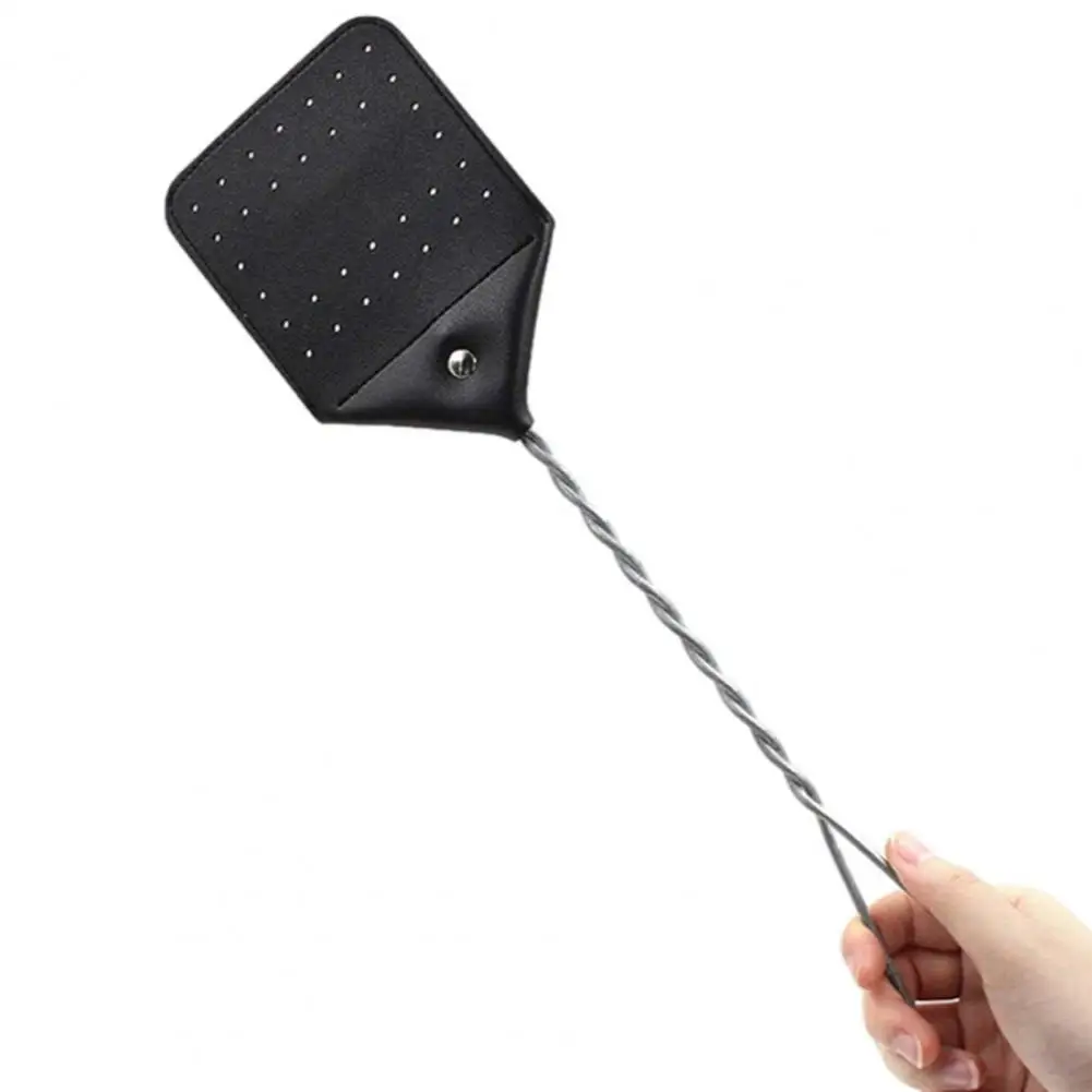 Pest Tool Fly Swatter Zapper Premium Faux Leather Fly Swatters Effective Indoor/outdoor Control for Flies Smooth Surface for