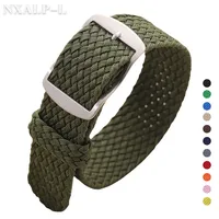 Bracelet de montre en Nylon tissé, 14mm 16mm 18mm 20mm 22mm, pour bracelet Perlon, hommes et femmes, accessoires de sport militaire 1