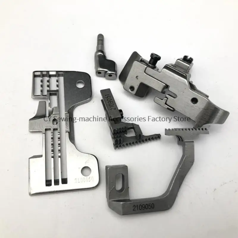 Overlock AZ8500 YAMATO 5 Threads Guage Set Needle Plate Presser Foot Feed Dog Needle Clamp Industrial Sewing Machine Parts 2