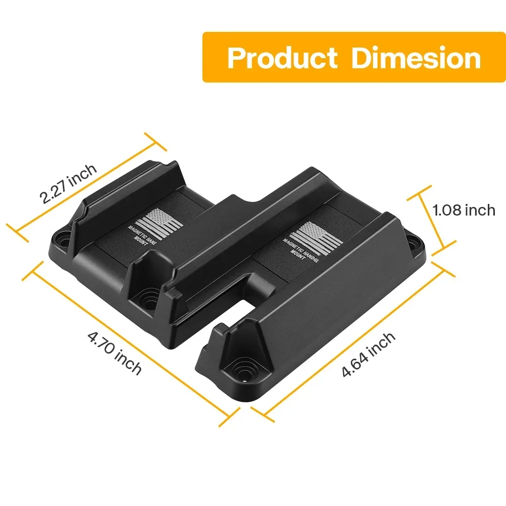 Concealed Magnetic Gun Holder for Car and Wall – Secure 2-in-1 Magnet Mount Holster