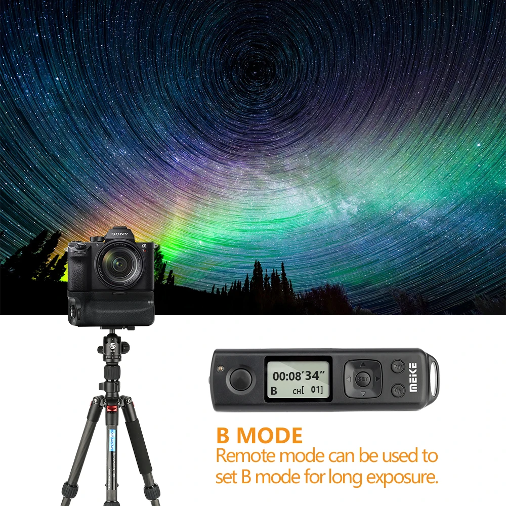 Meike MK-A7R IV Pro With Remote Vertical Battery Grip Replacement VG-C4EM Work for Sony A7R IV A7 A9II A1 Cameras